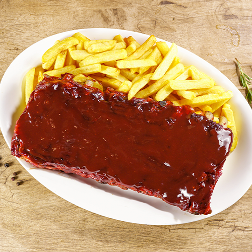 Costelinha de Porco ao Molho Barbecue